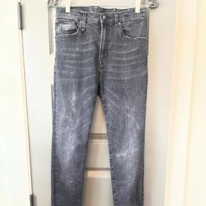 Iconic R-13 Size 28 High Rise Black Marble Jeans - Such Stretchy Style Goodness!
